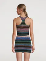 Mohair-Blend Racerback Tank Top