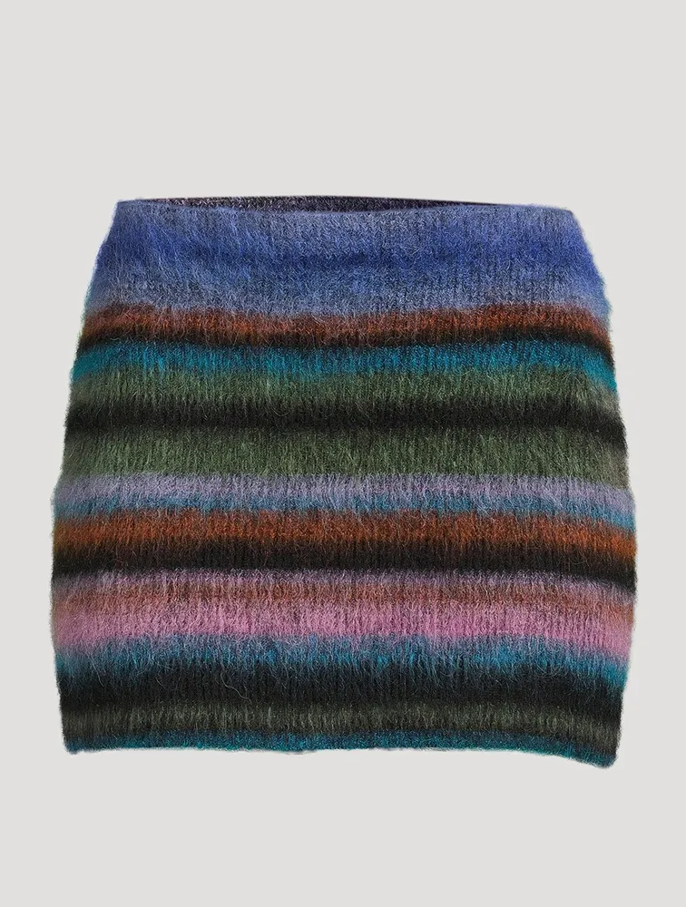 Mohair-Blend Mini Skirt