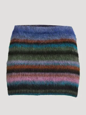Mohair-Blend Mini Skirt