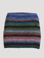 Mohair-Blend Mini Skirt
