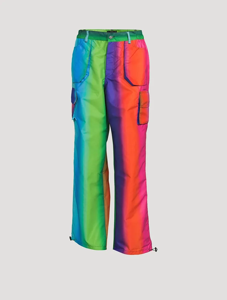Nylon Gradient Cargo Pants