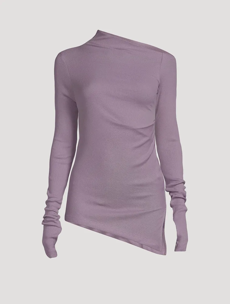 Asymmetric Long-Sleeve Top