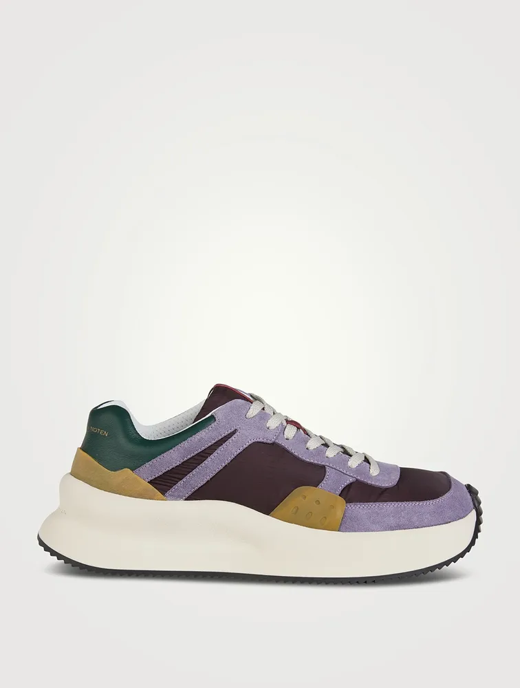 Ripstop And Suede Sneakers