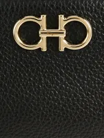 Mini Gancini Leather Clutch