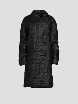 Moose Knuckles x Telfar Quilted Leather Peacoat