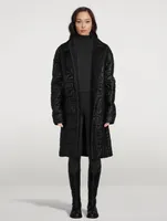 Moose Knuckles x Telfar Quilted Leather Peacoat
