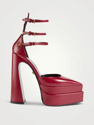 Aevitas Leather Platform Pumps