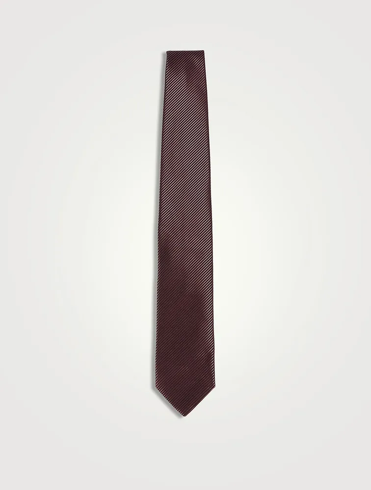 Cotton And Silk Jacquard Tie