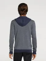 Merino Wool Long-Sleeve Sweater With Hood
