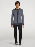 Merino Wool Long-Sleeve Sweater With Hood
