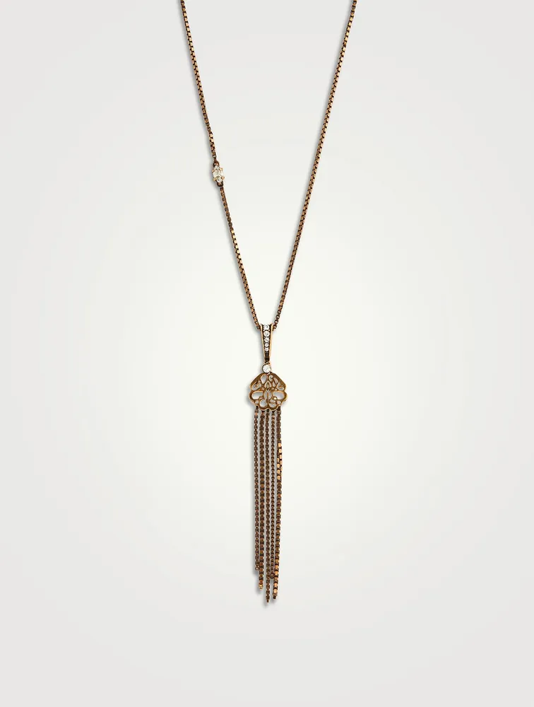 Seal Pendant Necklace With Crystals