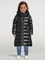 Moka Long Down Jacket With Hood