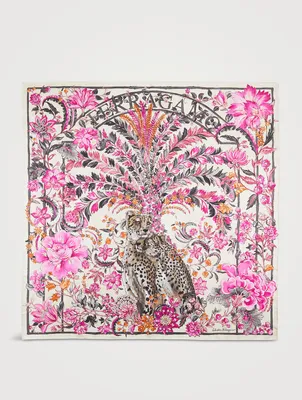 Giaguari Print Silk Scarf