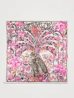 Giaguari Print Silk Scarf