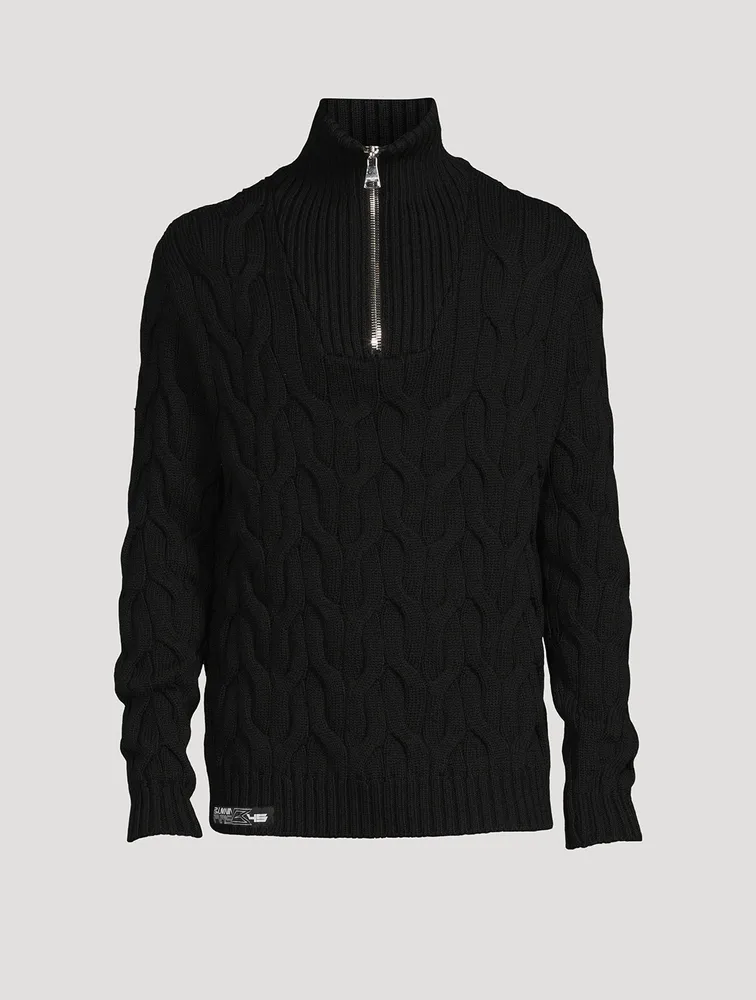 Wool And Nylon Chunky Sweater