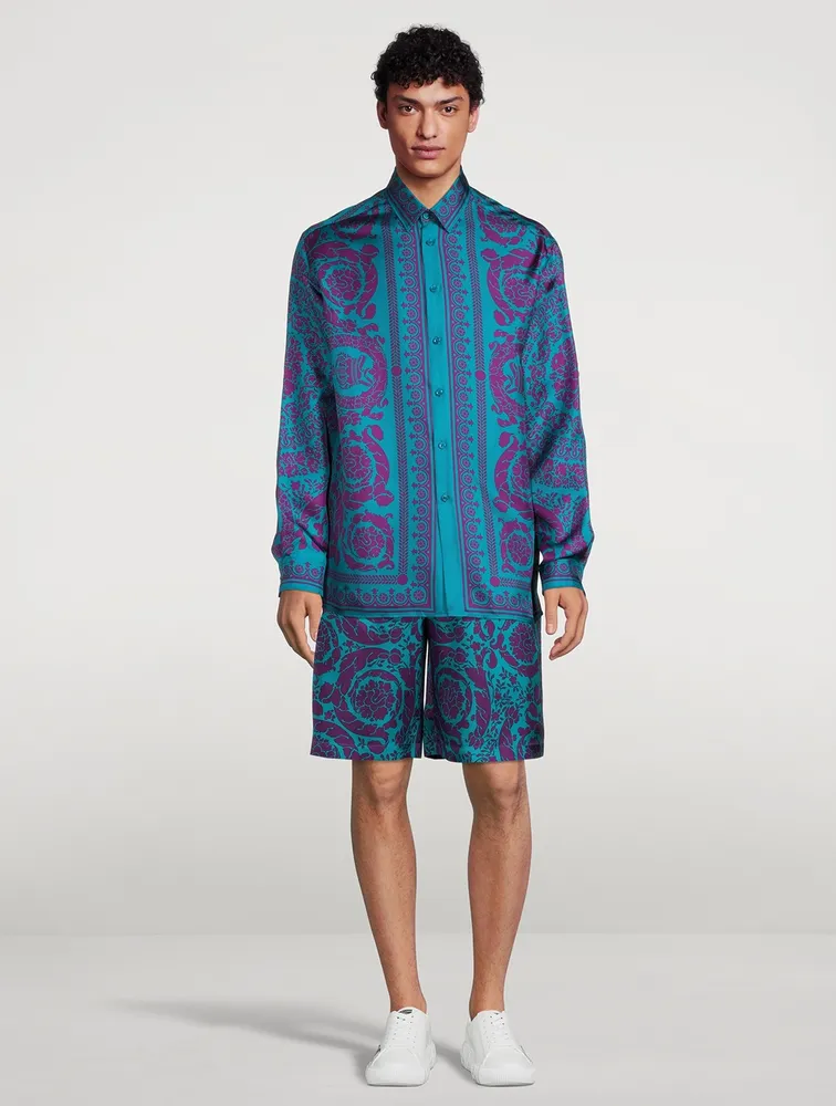 Barocco Silk Shorts