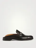 Gancini Leather Mules