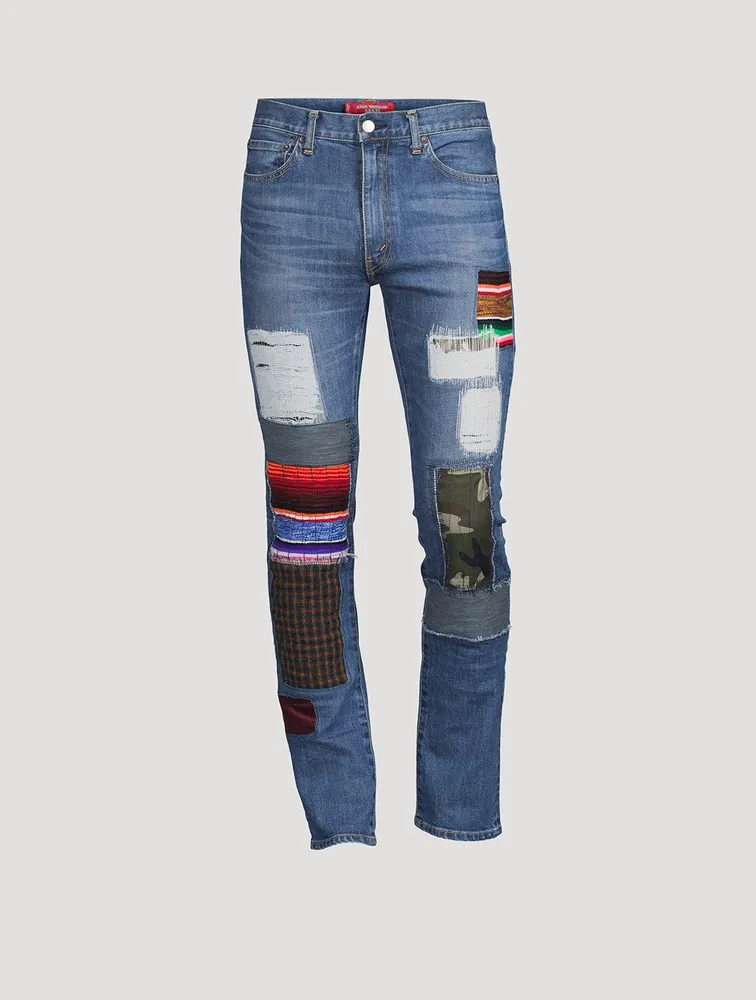 Levis 510 Patchwork Slim-Fit Jeans