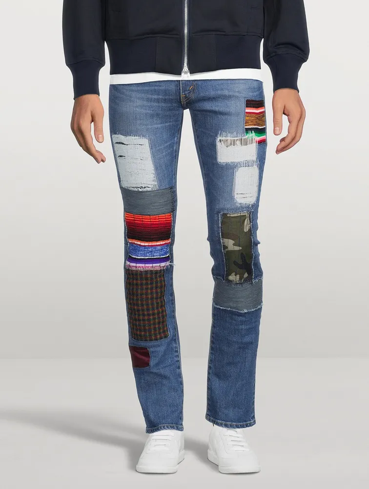 Levis 510 Patchwork Slim-Fit Jeans