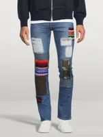 Levis 510 Patchwork Slim-Fit Jeans