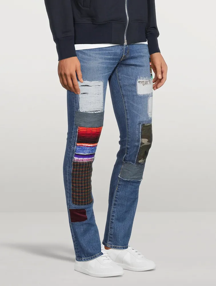 Levis 510 Patchwork Slim-Fit Jeans