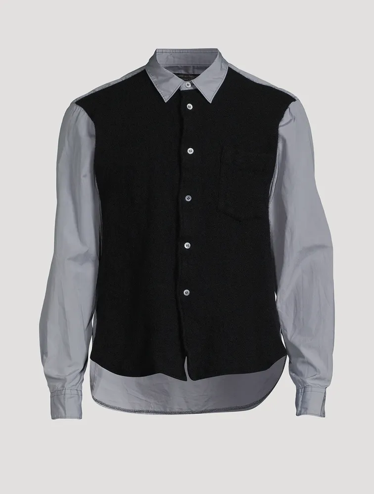 Cotton Mixed Media Shirt
