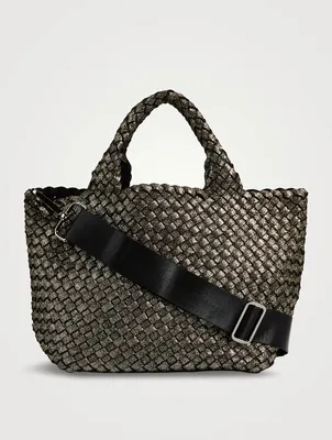 Small St. Barths Metallic Tote Bag
