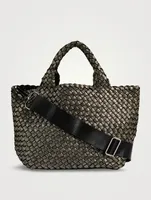 Small St. Barths Metallic Tote Bag