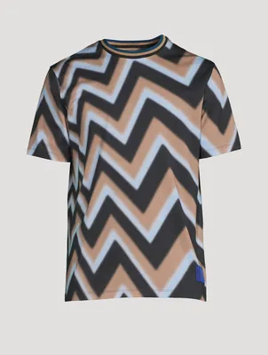Zig Zag Cotton T-Shirt