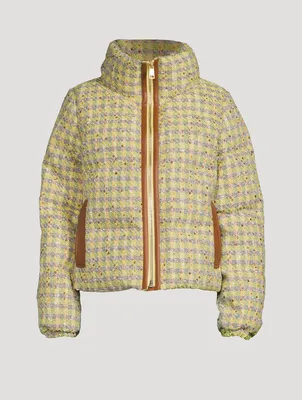 Kensington Tweed Down Puffer Jacket