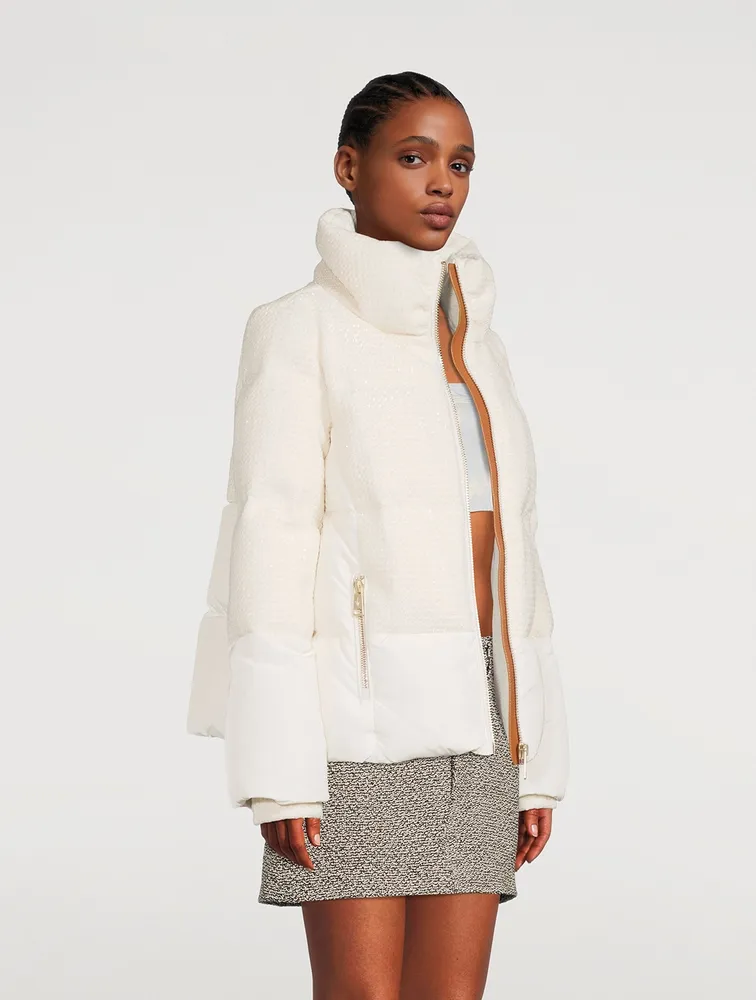 Lexington Tweed Down Puffer Jacket