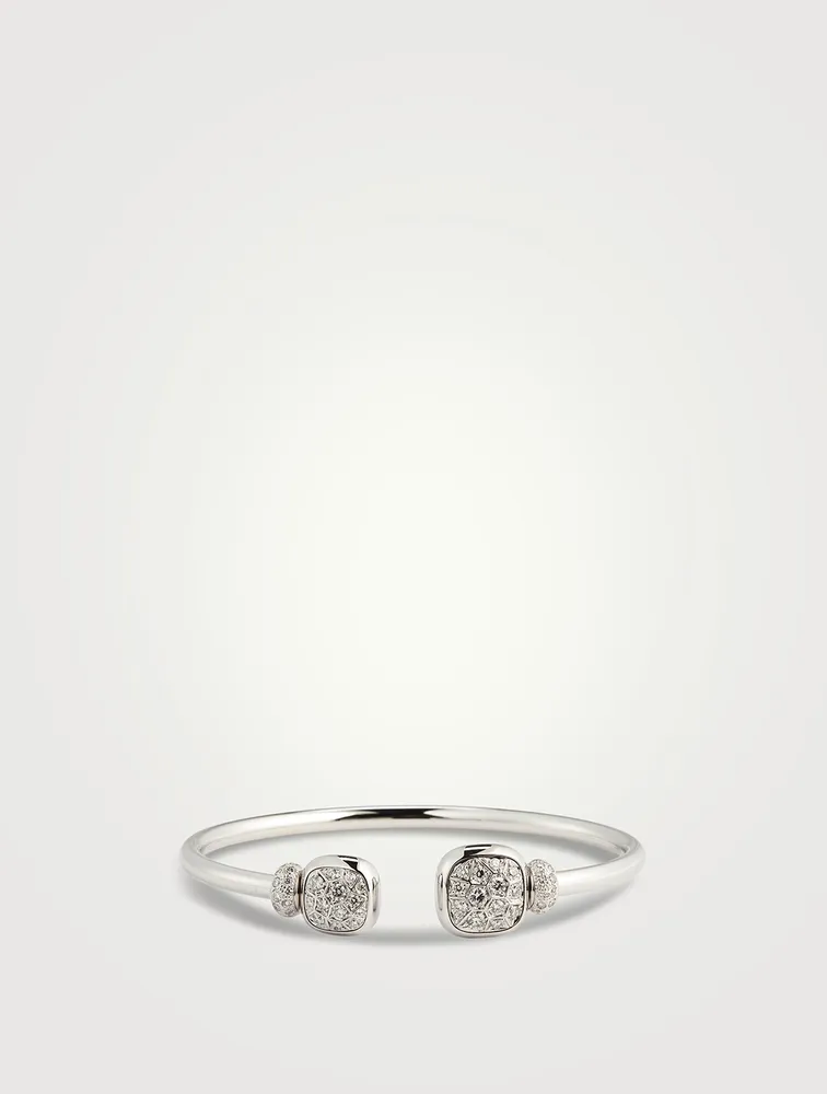 Nudo Gold Bracelet With White Topaz And Diamonds