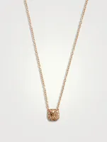Nudo Solitaire Pendant Necklace With Brown Diamonds