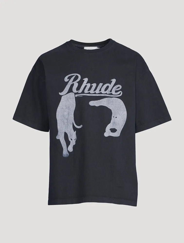 Black Cat Cotton T-Shirt