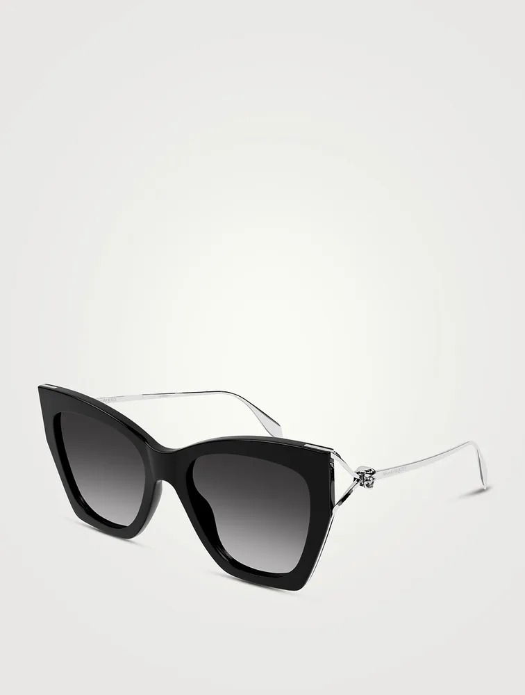 Skull Hinge Cat Eye Sunglasses