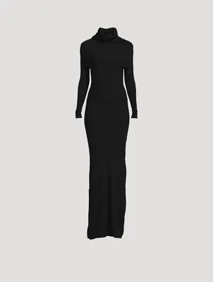 Double-Layer Knit Gown