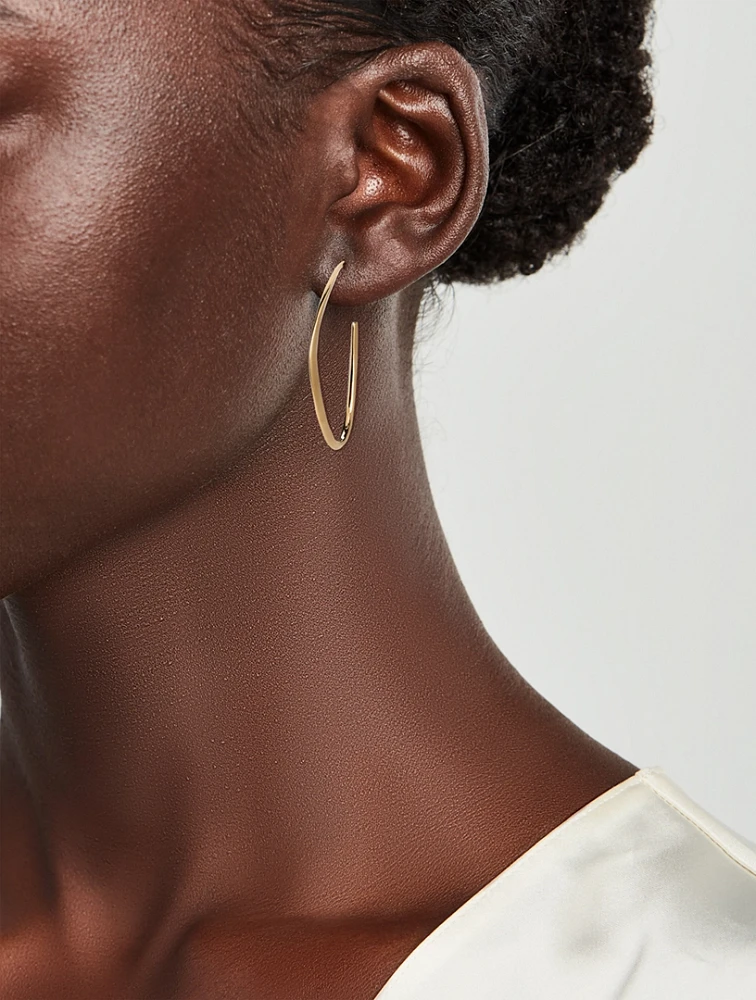 Large Aero Hoop Earrings