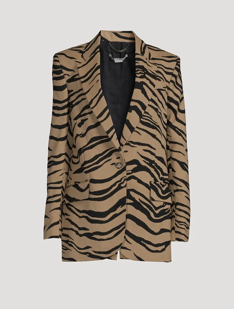 Tiger Stripe Jacquard Blazer