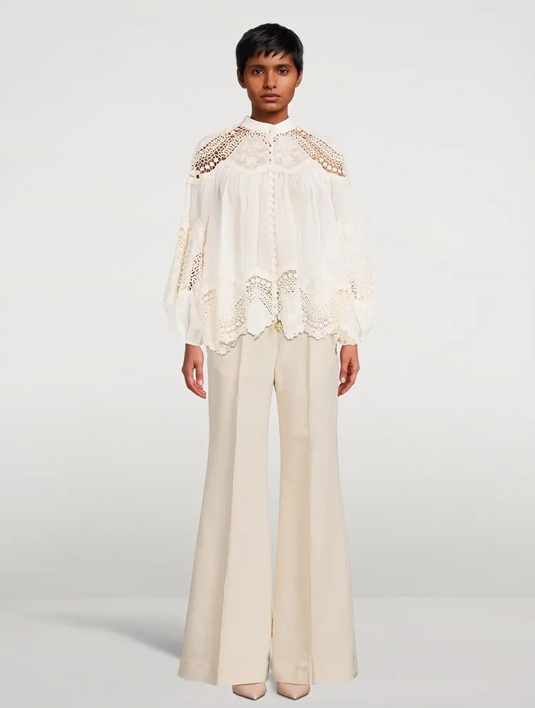 Kaleidoscope Wide-Leg Trousers