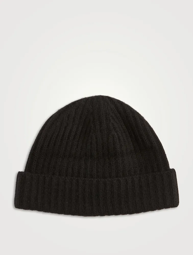 Ribbed Cashmere Folded Toque