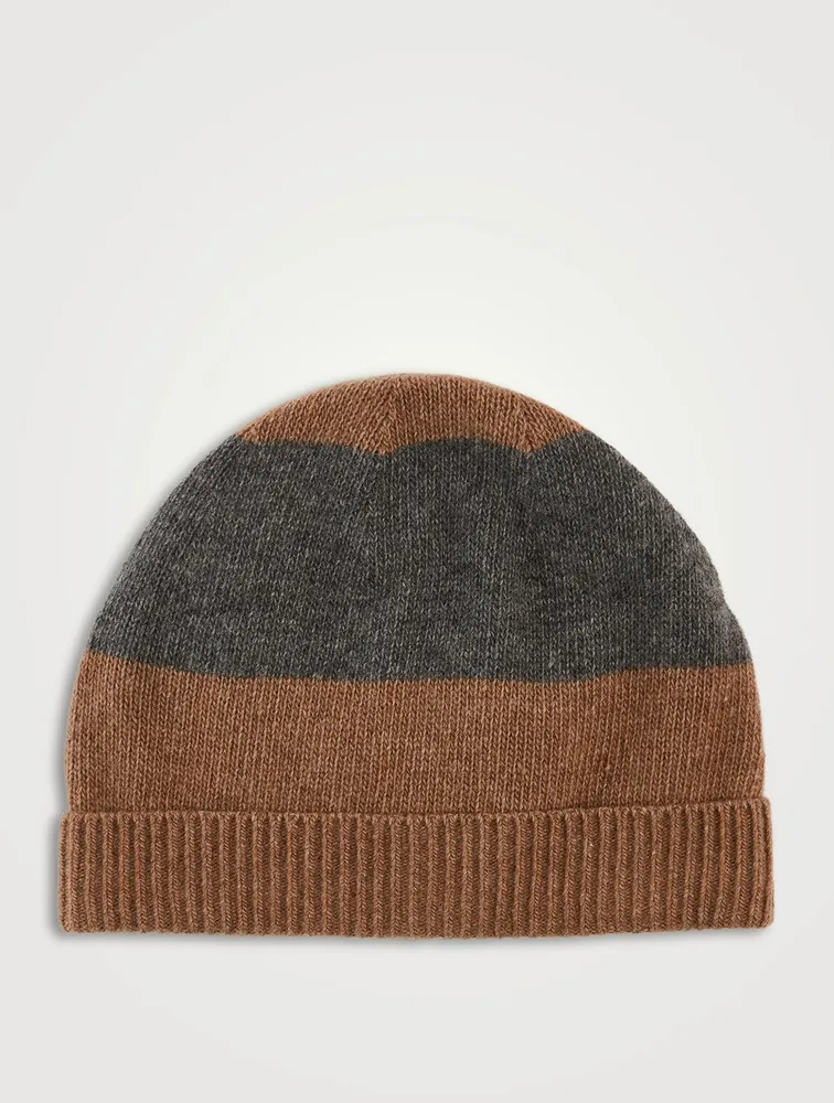 Colourblock Cashmere Toque