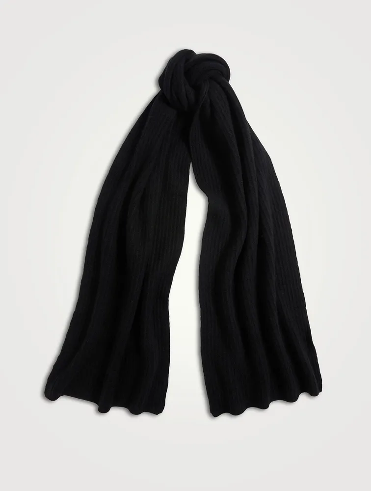 Large Ribbed Cashmere Scarf