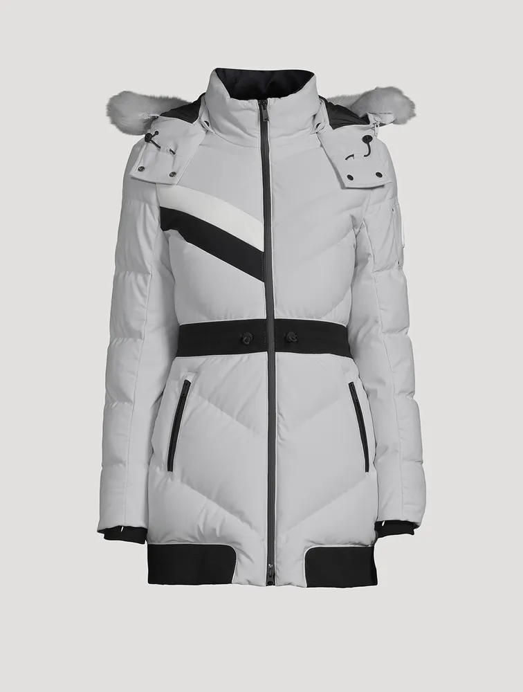 Cambria Shearling-Trimmed Down Jacket