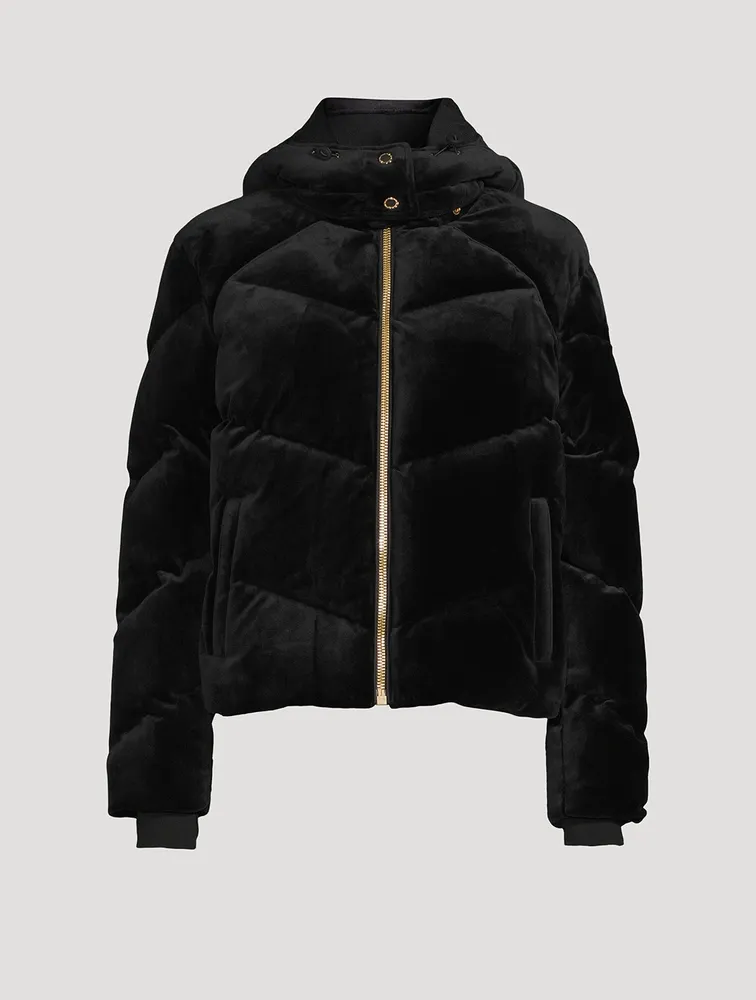 Seville Velour Down Puffer Jacket