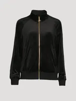 Adelphi Velour Track Jacket