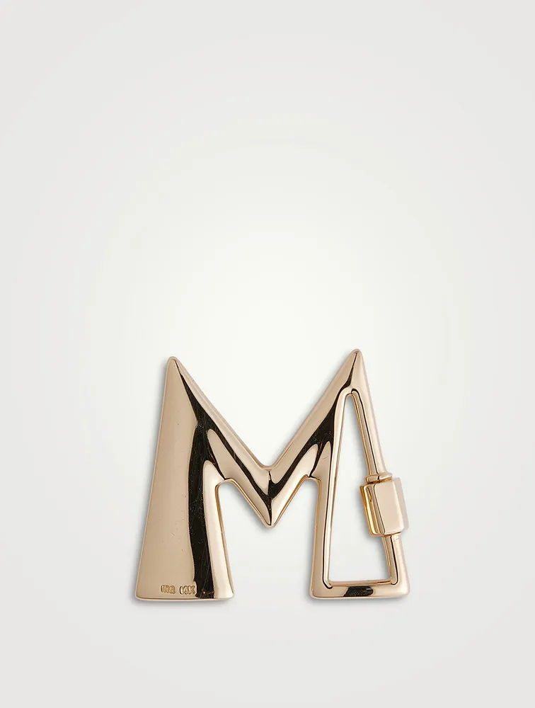 Gold 'M' Letter Lock