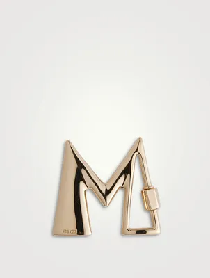 Gold 'M' Letter Lock