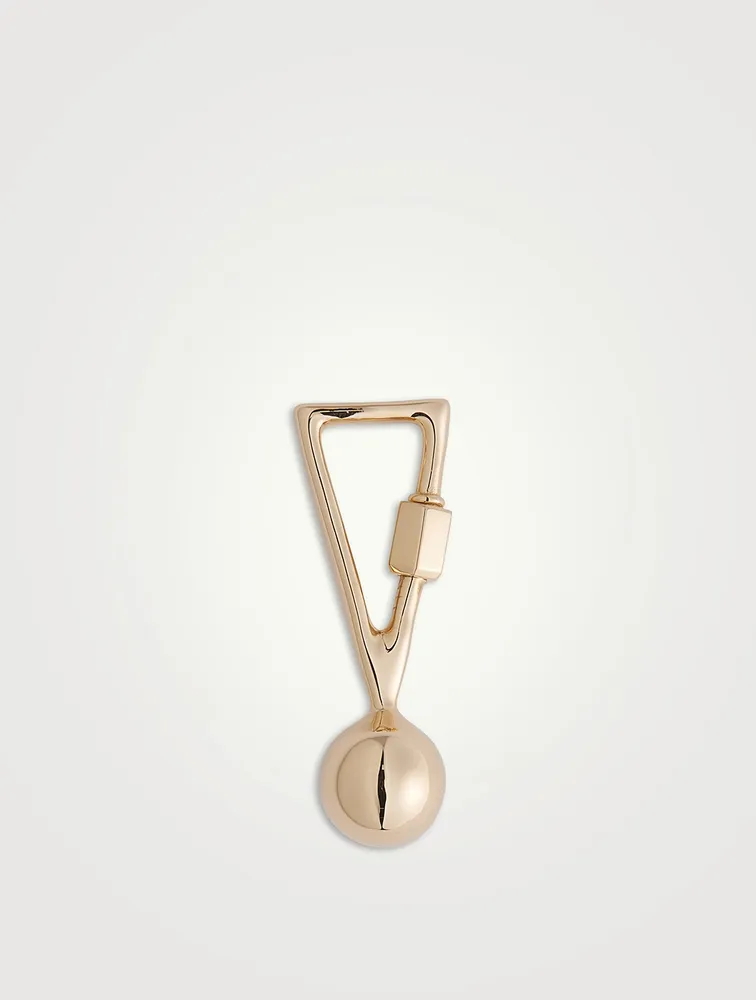 14K Gold Exclamation Point Lock