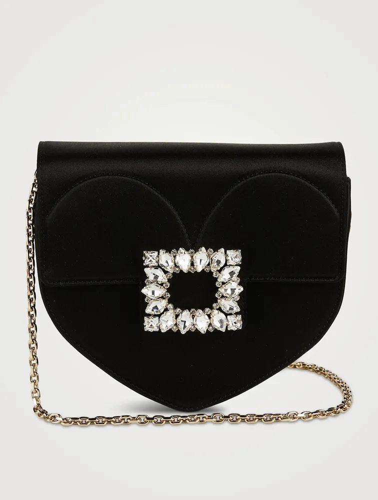 Mini Clutch Love Strass Buckle Satin Bag