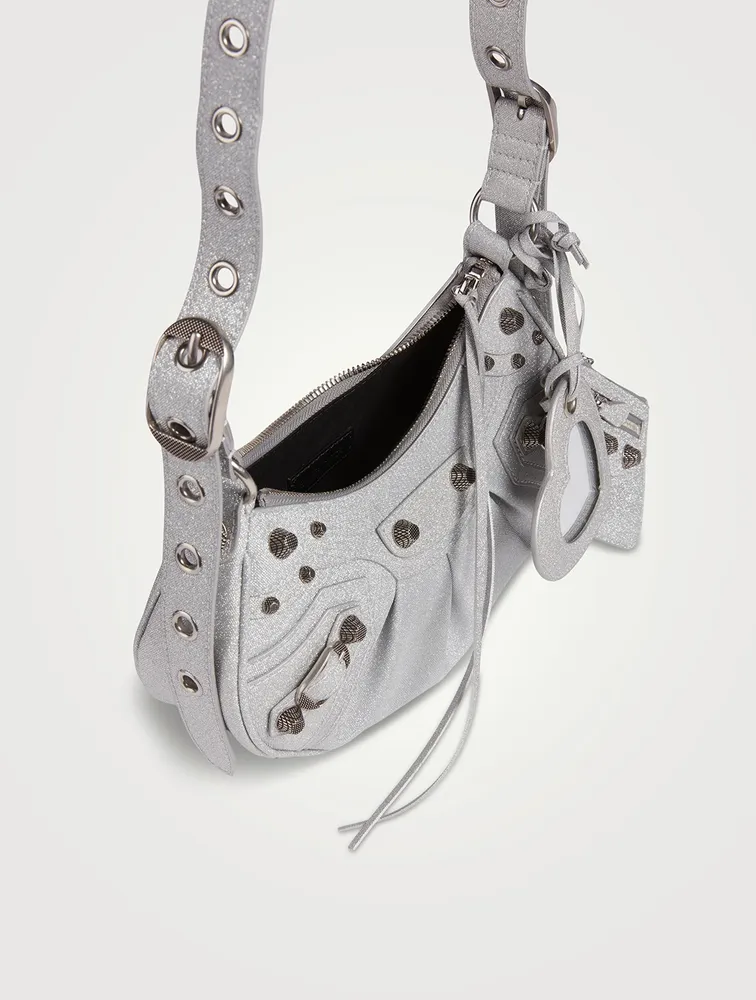 XS Le Cagole Glitter Shoulder Bag